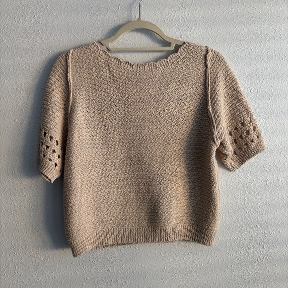 Free People Bree Pullover Crochet Top in Summer Khaki - Picture 7 of 7